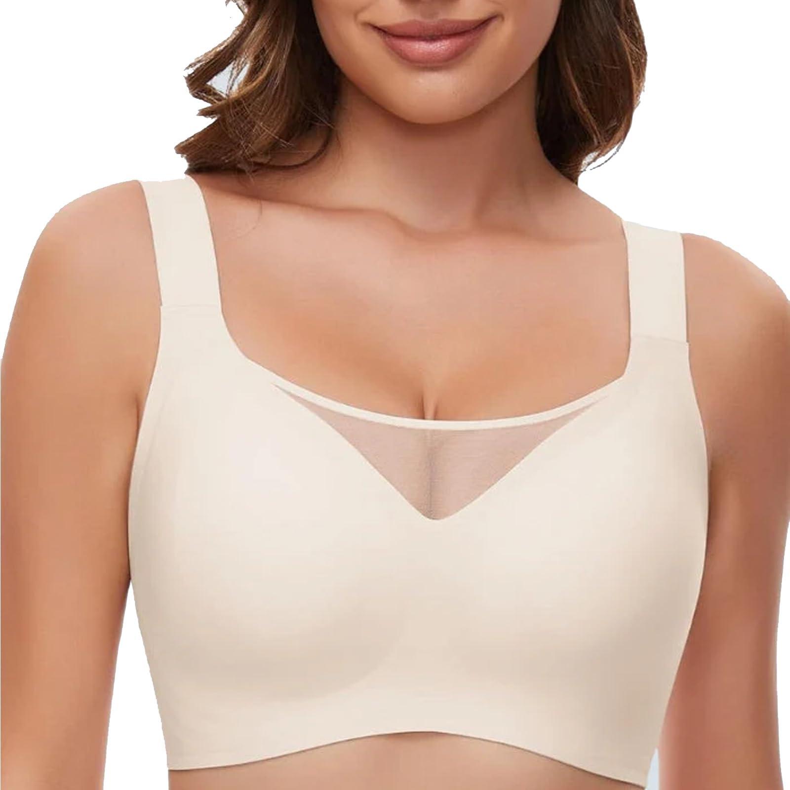 Swinizh Nulalift Anti Sagging Bras for Older Women, Nulalift Breathable Seamless Bra Everyday Bra for Women (Beige,6XL)