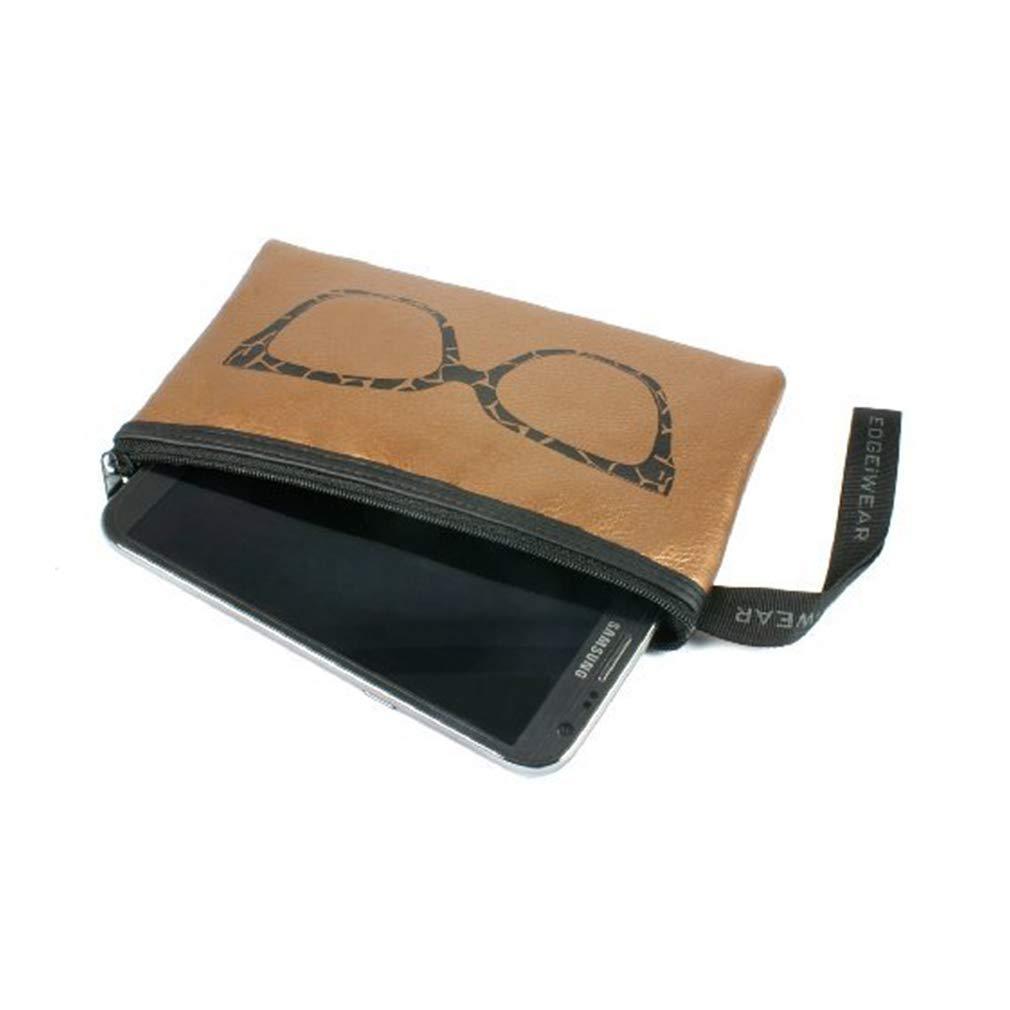 EDGEIWEAR Edge I-Wear Fashion Wristlet Clutch for Glasses & Phones B78-SET-2(GOLD1 / PINK1)