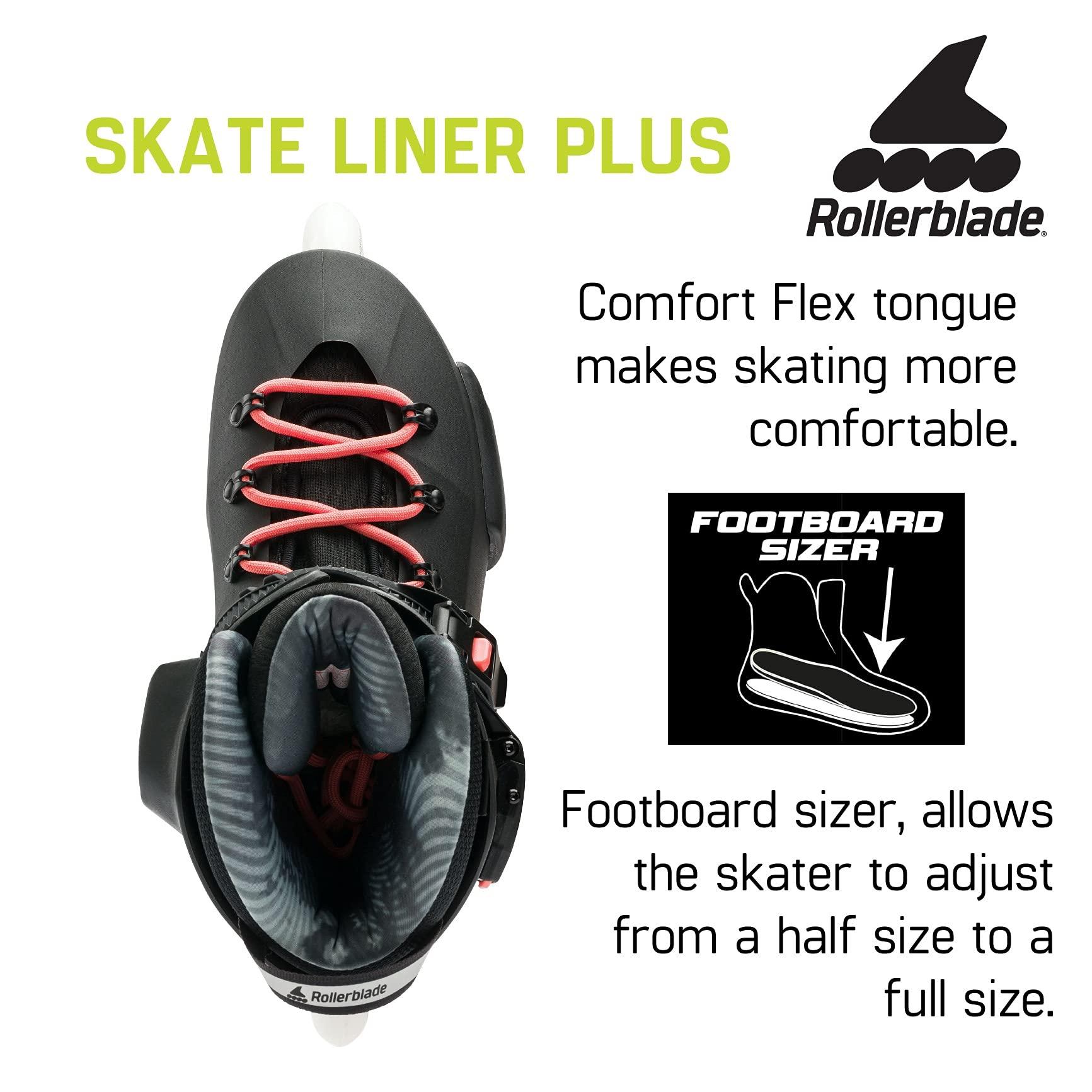 Rollerblade Rollerblade Twister XT Women's Adult Fitness Inline Skate, Black/Mint, Urban Performance Inline Skates