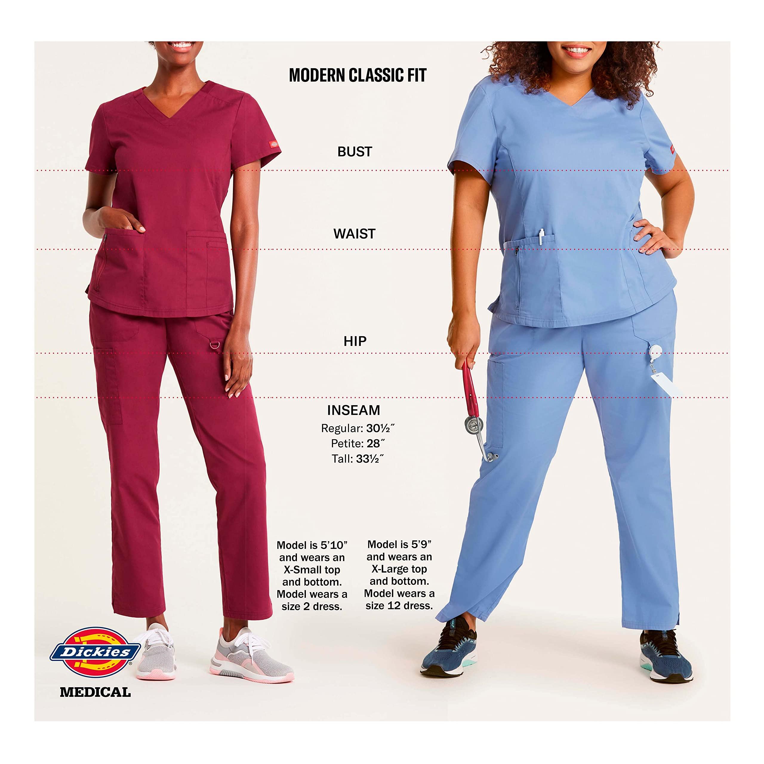 Dickies Dickies Women's EDS Signature Scrubs Missy Fit Pull-On Cargo Pant, Black, 3X-Large