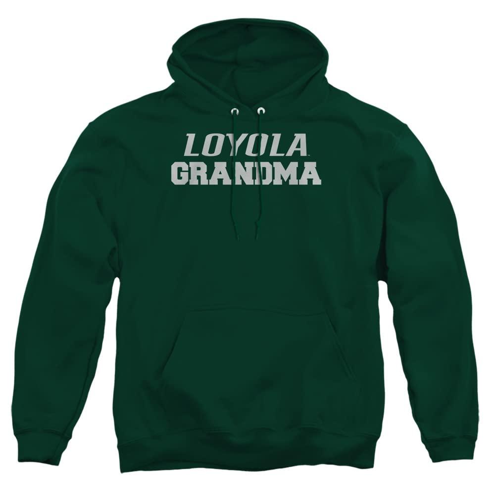LOGOVISION Loyola University Maryland Official Grandma Unisex Adult Pull-Over Hoodie, Hunter Green, Large