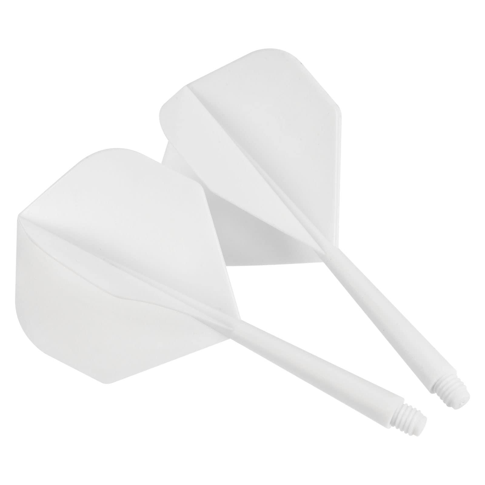PATIKIL PATIKIL Integrated Dart Shaft & Flights, 4 Pack Lightweight Plastic Dart Flight Set, White