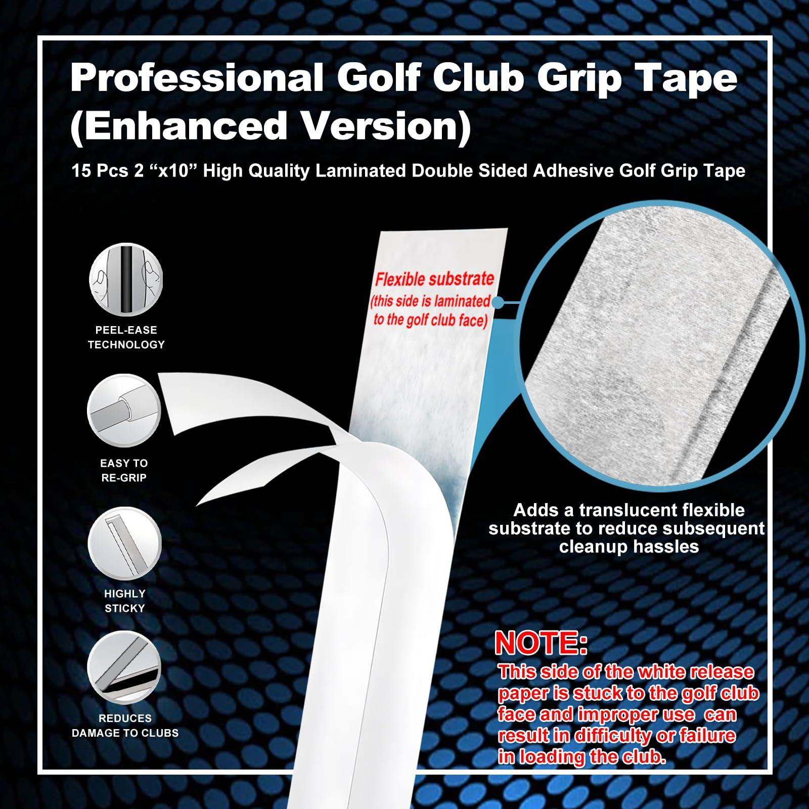 KINGRASP KINGRASPgolf club grips (13 Piece) Set golf club grips | Multi-Compound Rubber Golf Grip Undersize/ Standard / Midsize 10 Colors Optional.