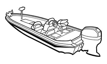 STOPBYUS 6.25oz Semi-Custom Boat Cover for a Triton Boats 17 PRO 2013-2014