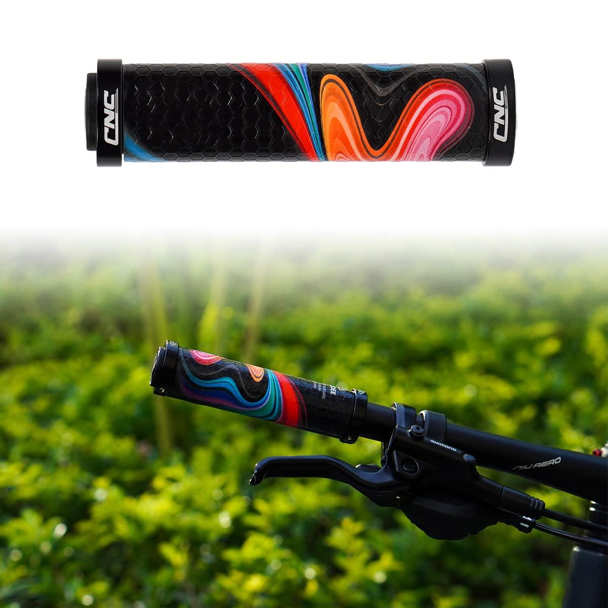 Chooee Chooee Silicone Bicycle Grips,Lock on Silica Gel Mountain Bike Handlebar Grips for MTB