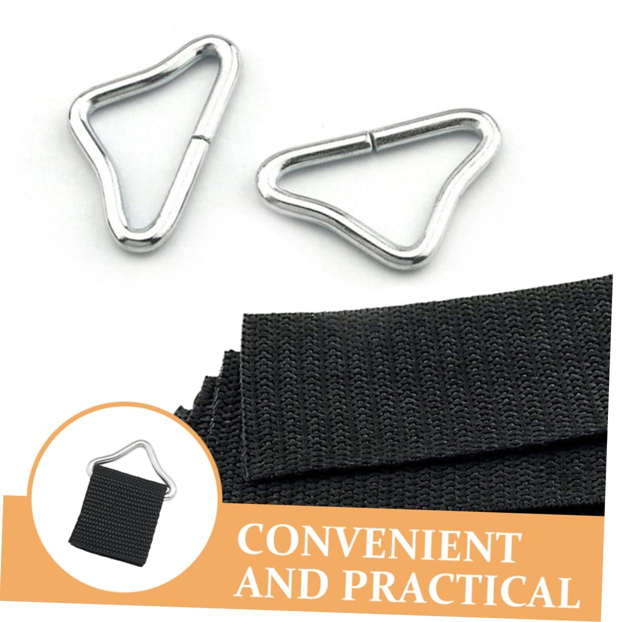 Happyyami Happyyami 30sets Trampoline Tie Down Anchor Kit Swingset Accessories Outdoor Replacement Parts Trampoline Net Triangle Rings