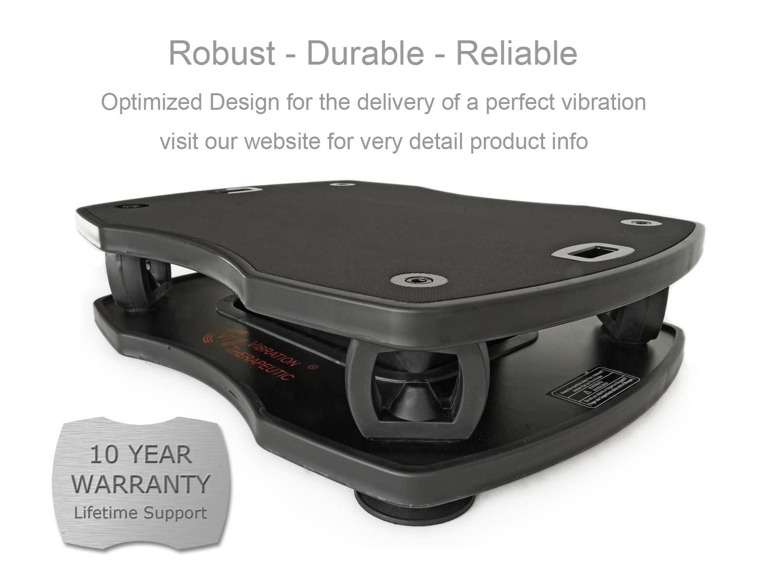 VT VIBRATION THERAPEUTIC VT007 Vibration Plate Exercise Machine - High Frequency, Low Amplitude | Muscles, Bones and Nerves Training | Blood and Lymph Circulation Improvement