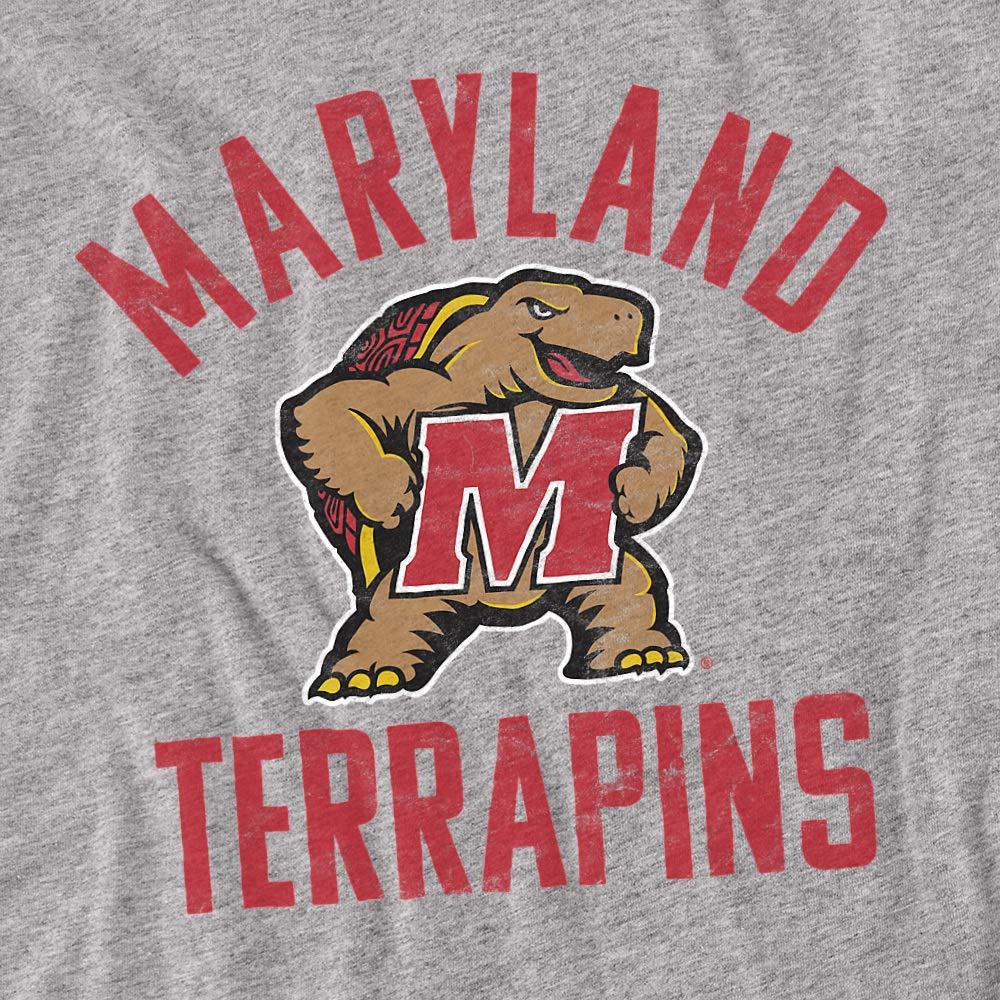 University of Maryland University of Maryland Official UMD Terrapin Logo Unisex Adult T-Shirt, Athletic Heather, 2X-Large