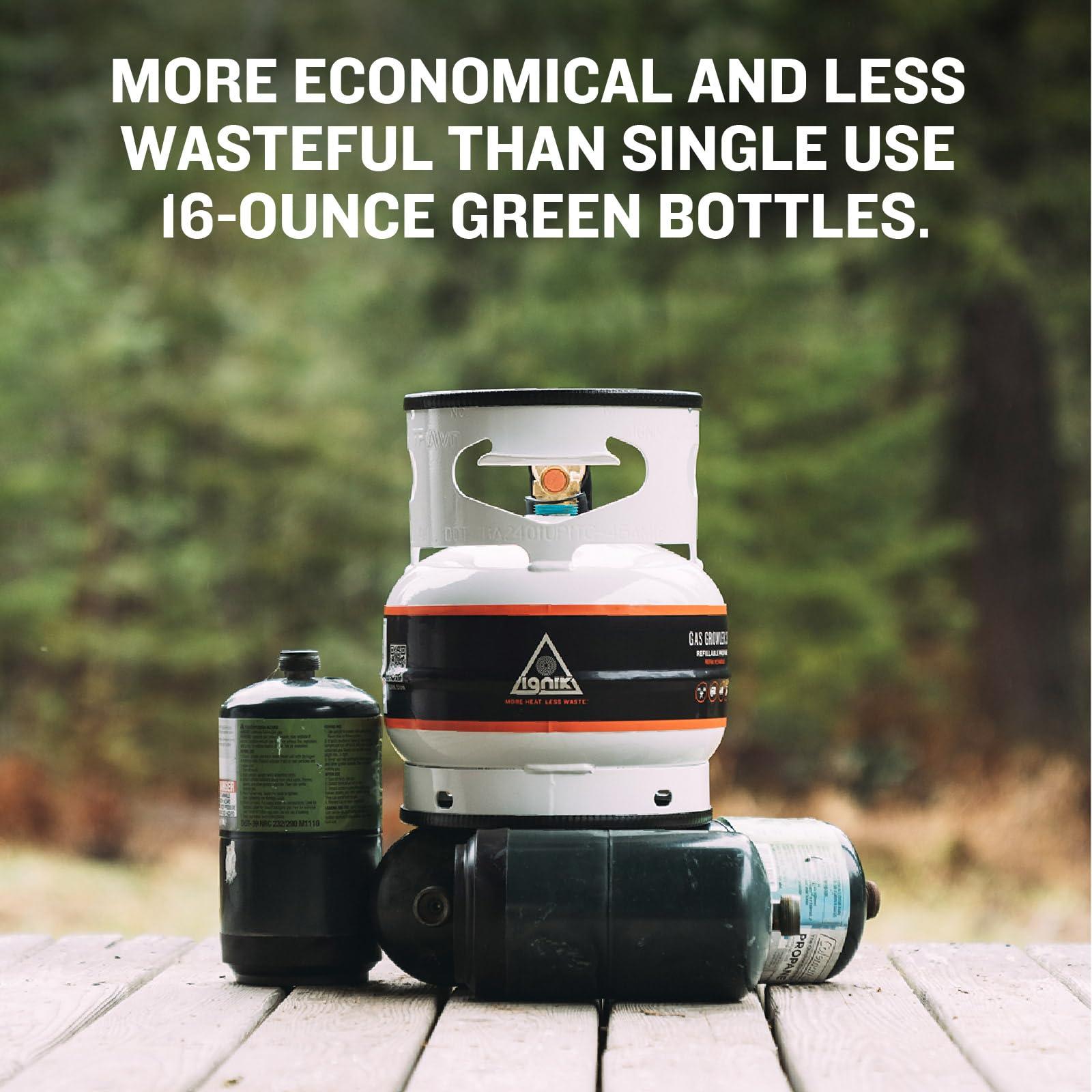 Ignik Ignik Refillable Gas Growler Propane Tank, 3.8-Pound - White