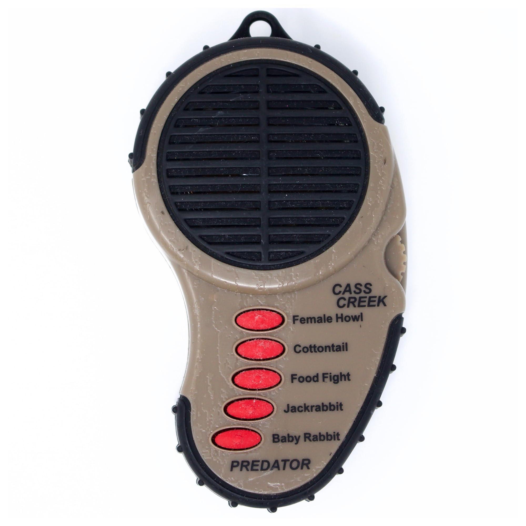 Cass Creek Cass Creek Ergo Predator Call, Handheld Electronic Game Call, CC010, Compact Design, 5 Calls In 1, Coyote Call, Expert Calls for Everyone, Brown, Black