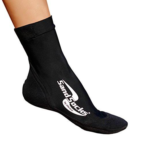 Sand Socks Sand Socks Vincere for Soccer, Volleyball, Snorkeling Medium Black