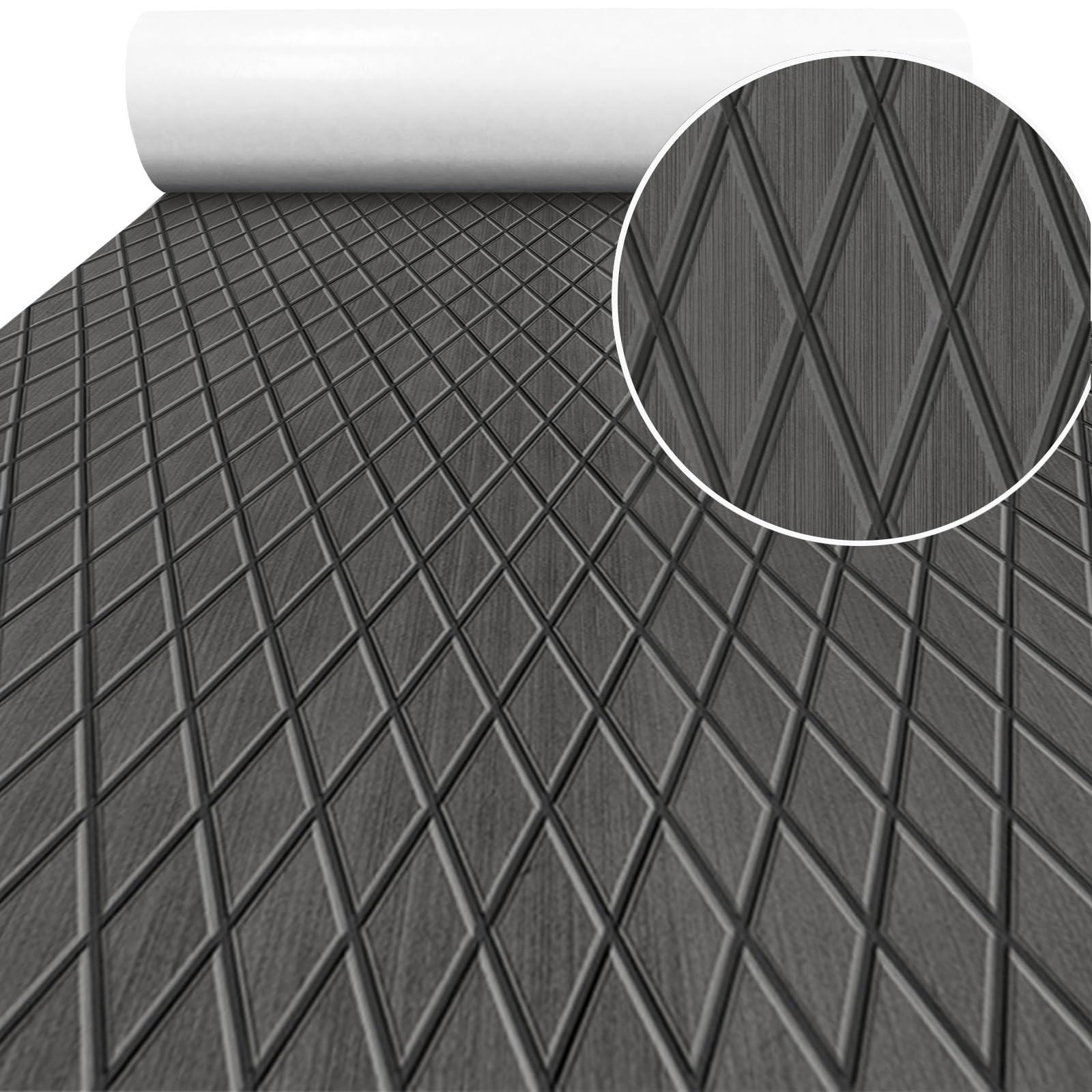 Hzkaicun Hzkaicun Boat Flooring EVA Foam Boat Decking Marine Flooring Self-Adhesive Faux Teak Marine Carpet Non-Slip EVA Foam Sheet for Boat Deck Yacht Motorboat Fishing Boat Surfboard Kayak 75\"x27.5\"