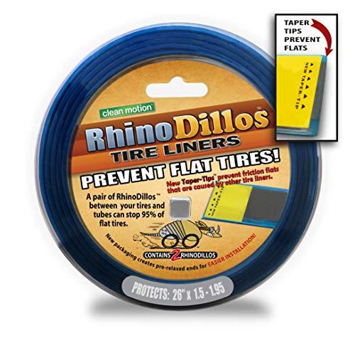 Clean Motion Rhinodillos SILVER Bicycle Tire Liners 26 x 1.5-1.9 Flat Prevention