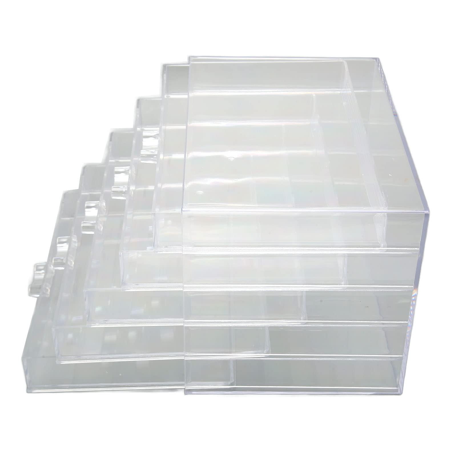 JUOPZKENN Acrylic Jewelry Box Earring Storage Box Clear Jewelry Organizer Display Box for Rings and Earrings, Plastic Transparent Storage Jewelry Box Organizer Trays Lipstick Storage Holderfor Women Girls