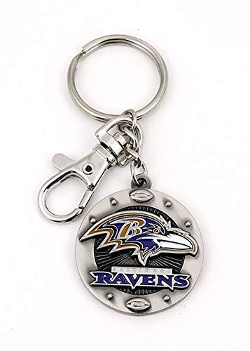 aminco aminco NFL Baltimore Ravens Impact Keychain , Silver
