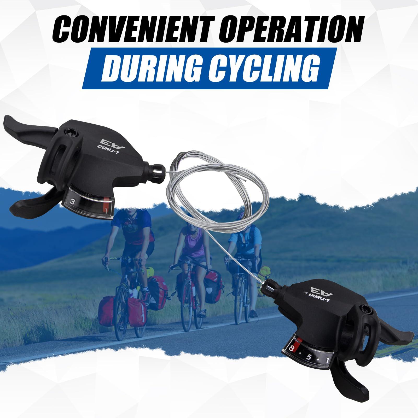 WEEROCK WEEROCK Bike Shifter Lever 24 Speeds 3x8 Thumb Gear Shift Lever for Mountain Bicycle