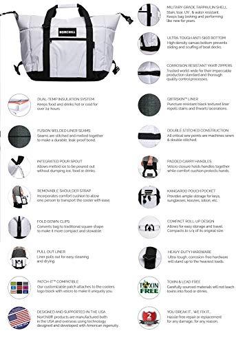 NorChill Soft Coolers NorChill Soft Coolers 24 Can Insulated Marine Boatbag Soft Sided Cooler, White