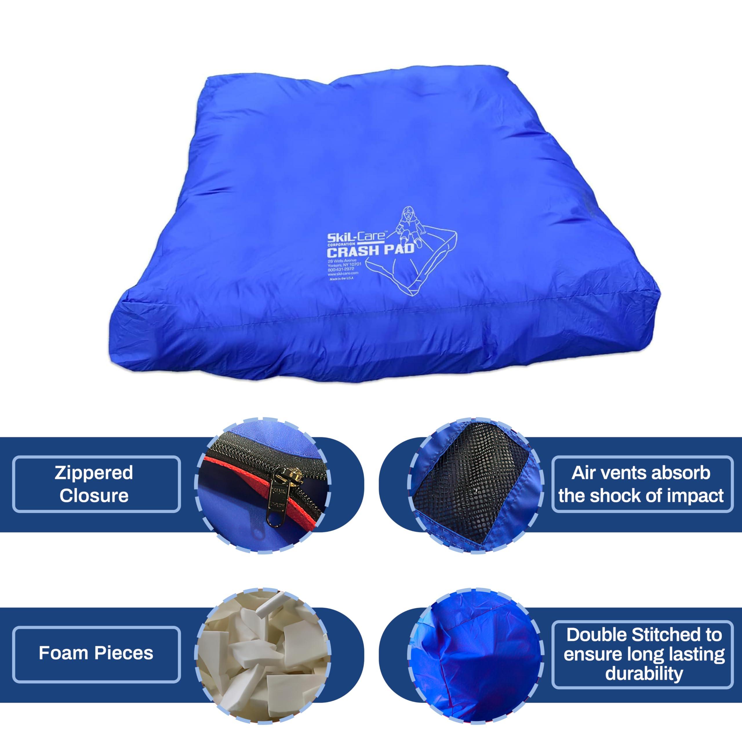 Skil-Care Skil-Care Replacement Cover for 5 x 5 Crash Pad, Durable Blue Nylon Shell, Water-Resistant, Machine-Washable, Cover Only Fits Original Crash Pad, 914782