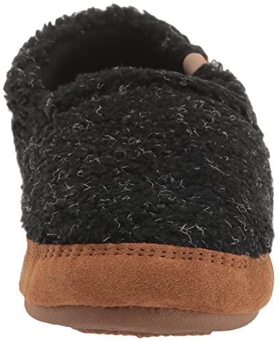 Acorn Acorn Women's House Slippers, Recycled-Black, 8-9