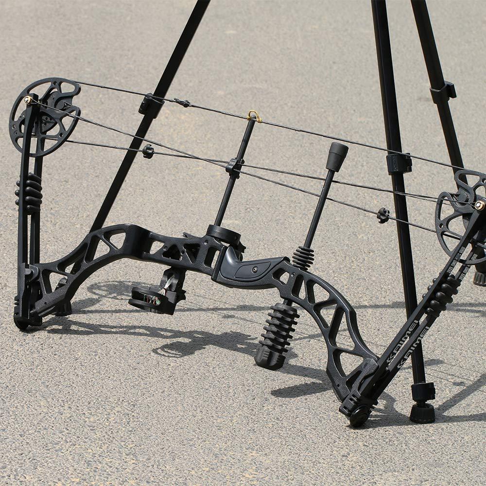 SHARROW SHARROW Archery Compound Bow Kit 30-70lbs Complete Compound Bow Arrow Package Set Adult Hunting Bow with Carbon Arrows 329FPS Right Hand (Black Bow Set)