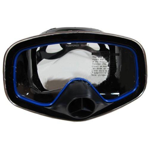 Scuba Choice Scuba Choice Scuba Diving Classic Free Dive One-Window Silicone Purged Mask, Black