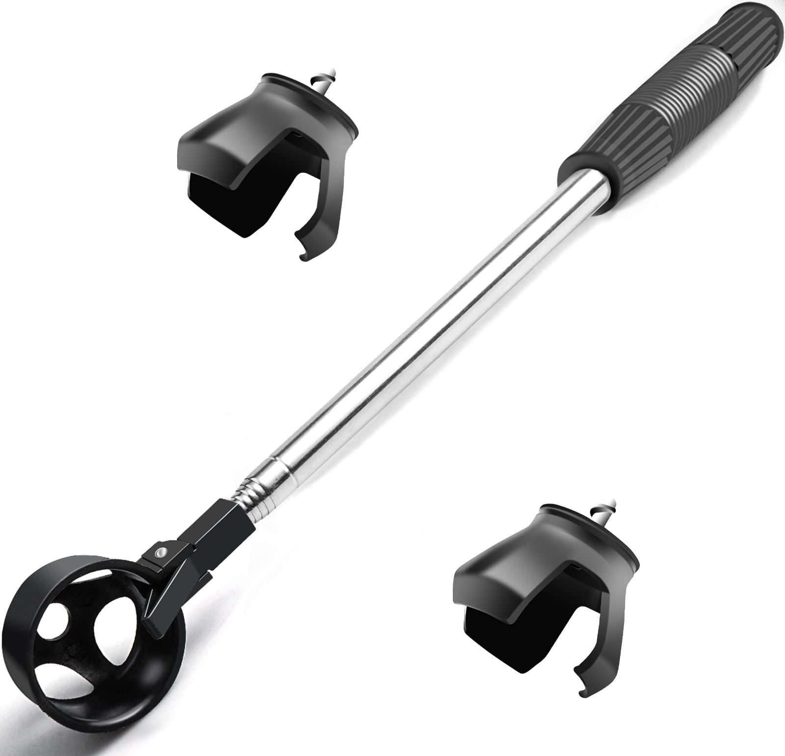prowithlin prowithlin Golf Ball Retriever Telescopic with 2 Golf Ball Grabbers, Stainless Extendable Golf Ball Retriever for Water, Golf Gift for Men, Golf Accessories for Men, Weight: 0.55lb