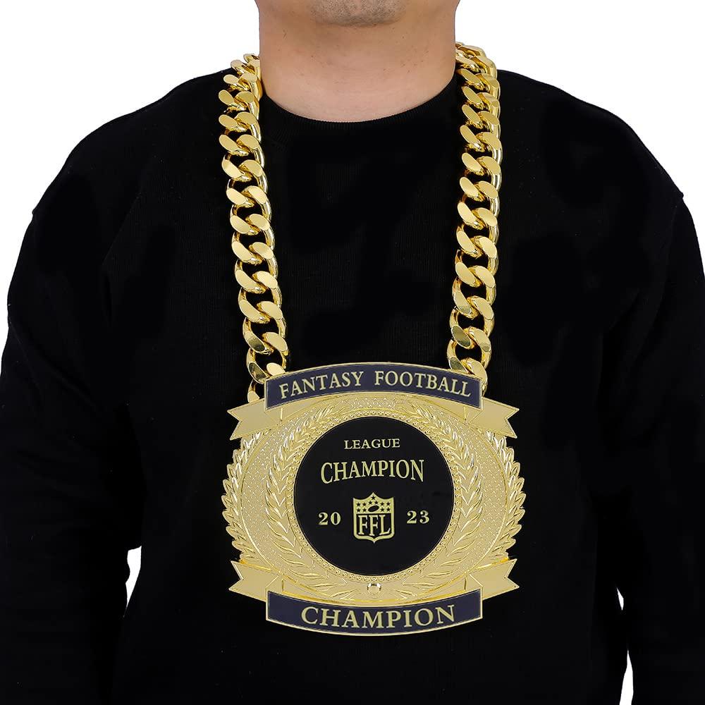 guancrown guancrown Custom Fantasy Football Championship Belt,Championship Belt Award, Champ Chains Award Winner Prize Trophy