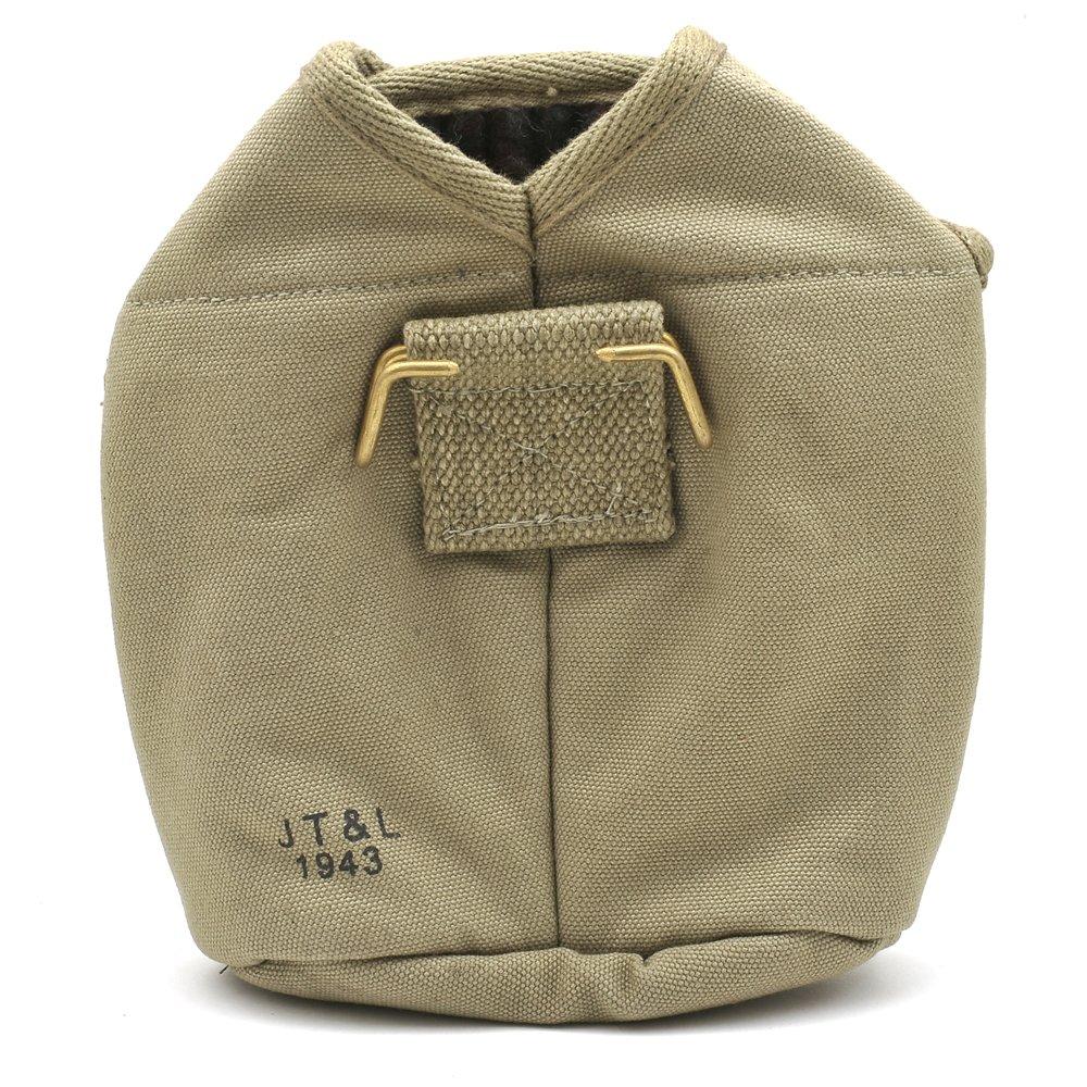World War Supply World War Supply US WW2 M1910 Canteen Cover Lt OD marked JT&L 1943