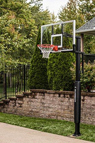Silverback Silverback 60" In-Ground Basketball System with Adjustable-Height Tempered Glass Backboard and Pro-Style Breakaway Rim