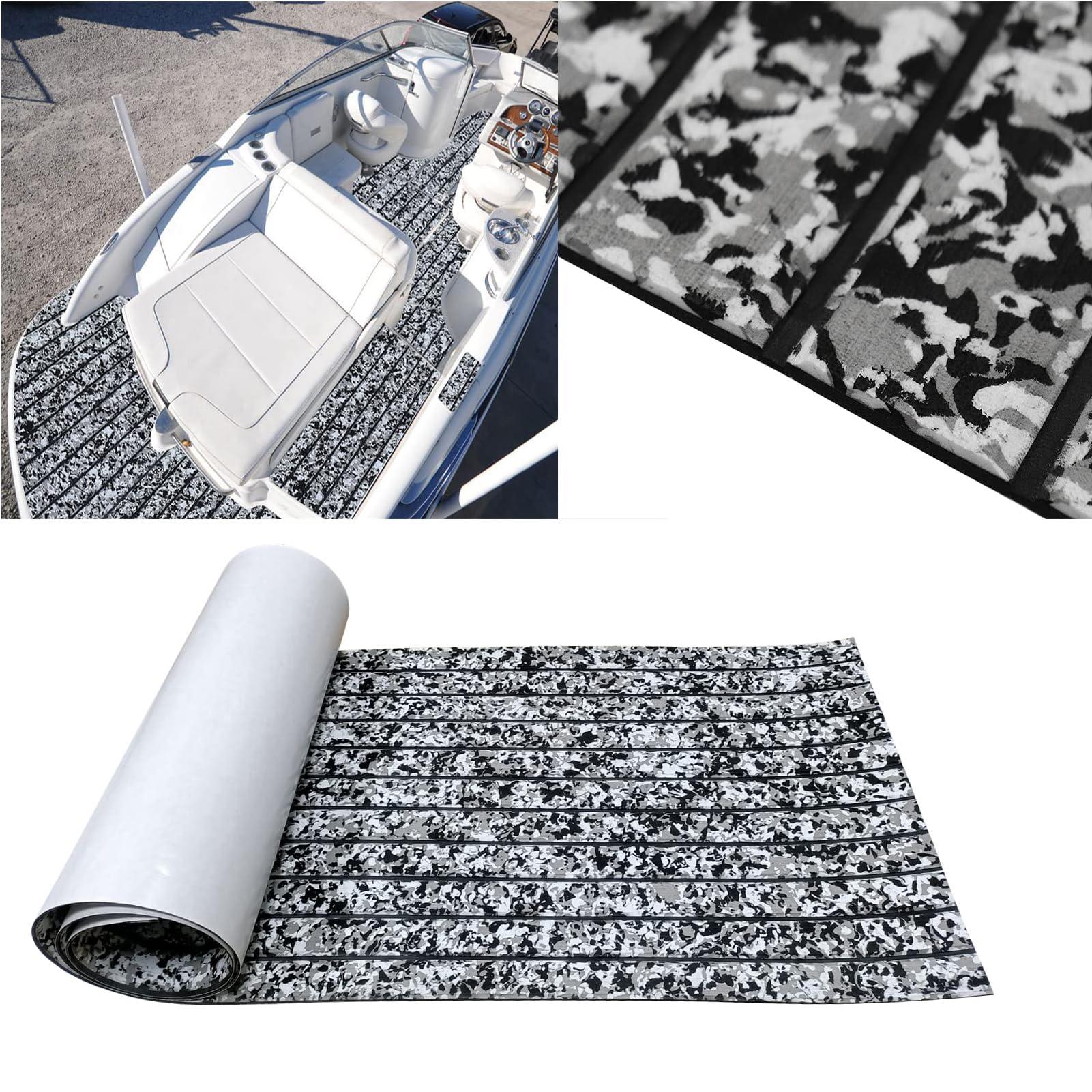 WKXTECZT WKXTECZT Boat Flooring EVA Foam Boat Decking Camo Marine Flooring Self-Adhesive Boat Mat Boat Carpet for Motorboat RV Yacht Kayak Surfboard,240X120CM