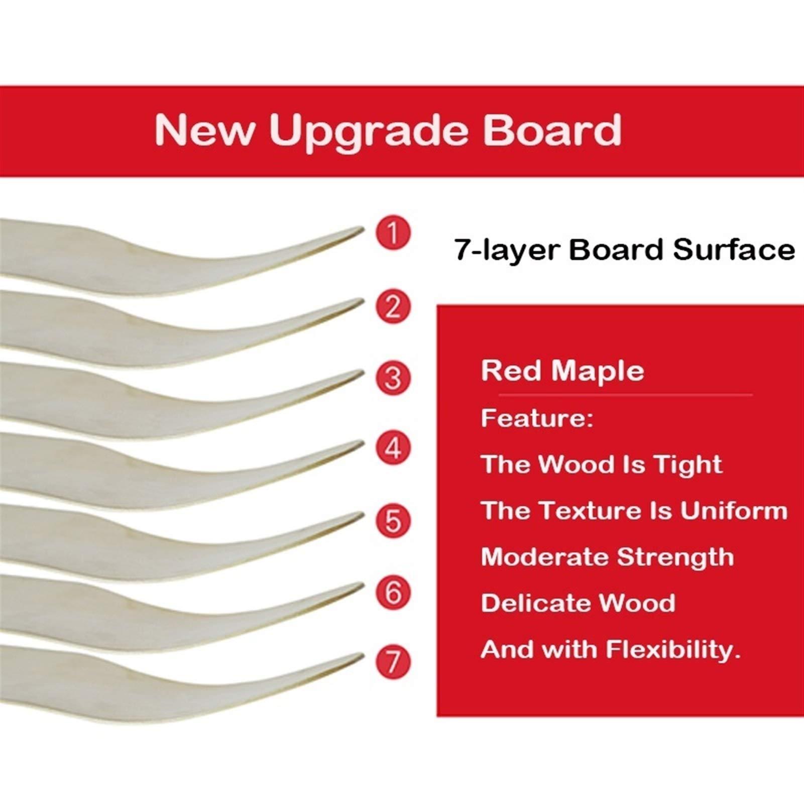 KHUY KHUY Skateboards 46 Inch Long Boards Skateboard for Cruising, Free Style, Downhill and Dancing, Longboard 9 Layer Maple Deck Cruiser for Teens Adults Beginners Girls Gifts (Color : Style E)