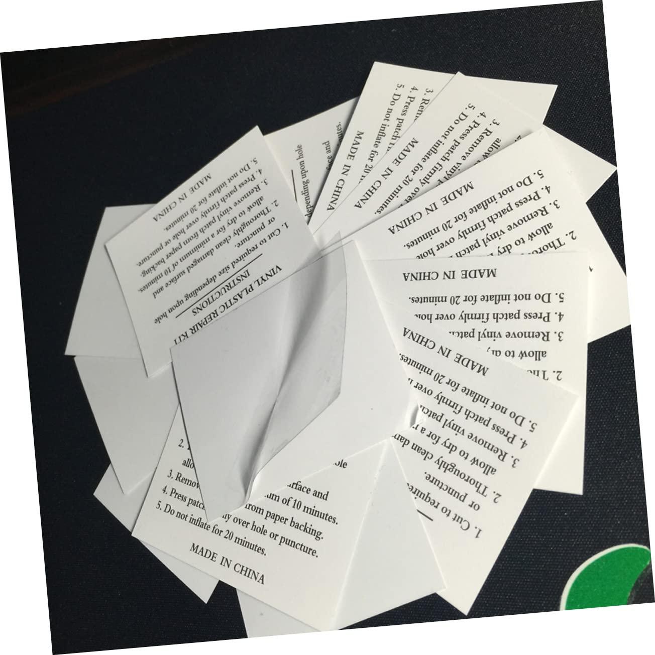 BESPORTBLE BESPORTBLE 20pcs Inflatable Boat Repair Kit Square PVC Patch Kit Light Grey Patch Glue Tool for Kayak Canoe