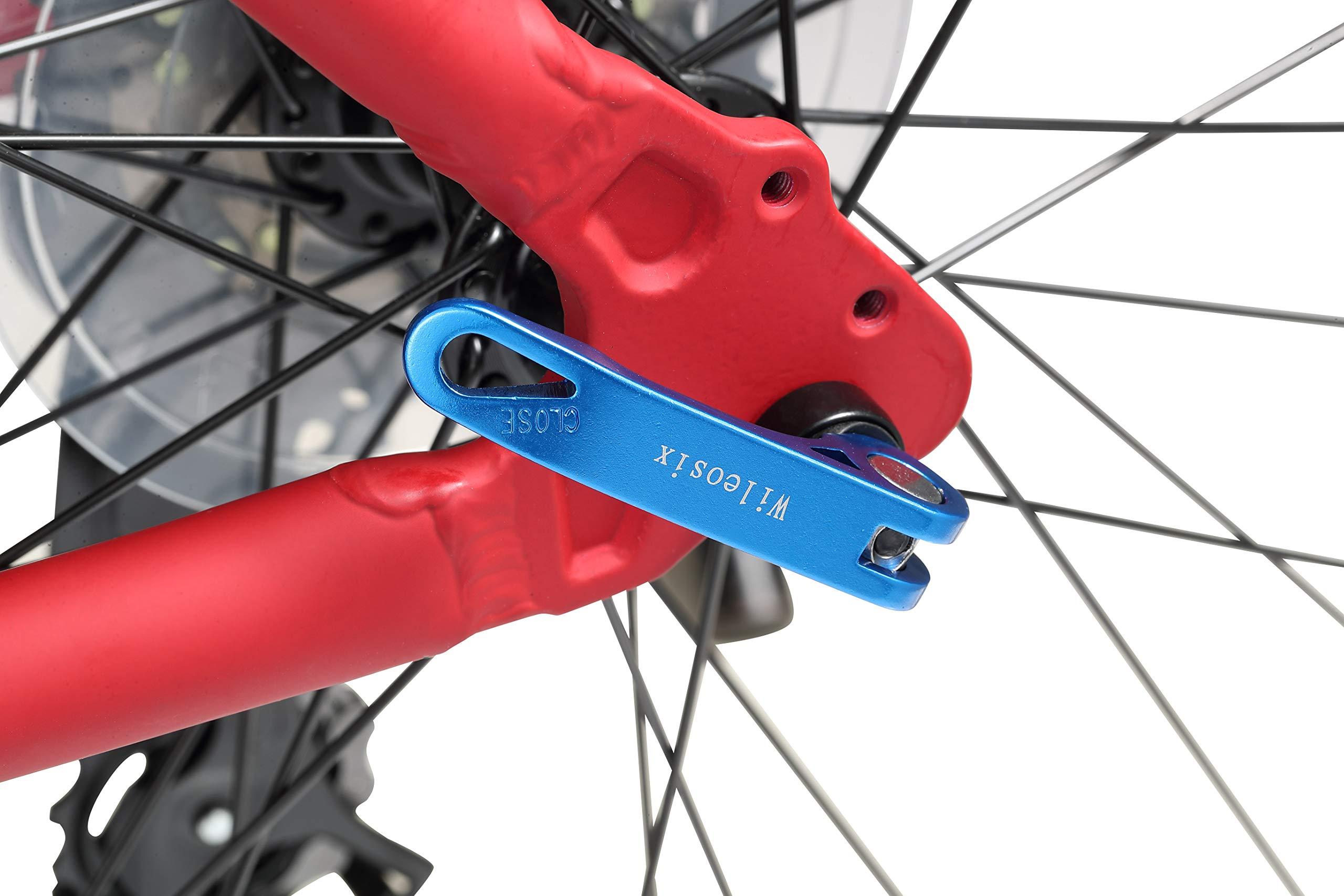 Wileosix Wileosix Quick Release Axle Skewer Set - Front & Rear (Road-Blue)