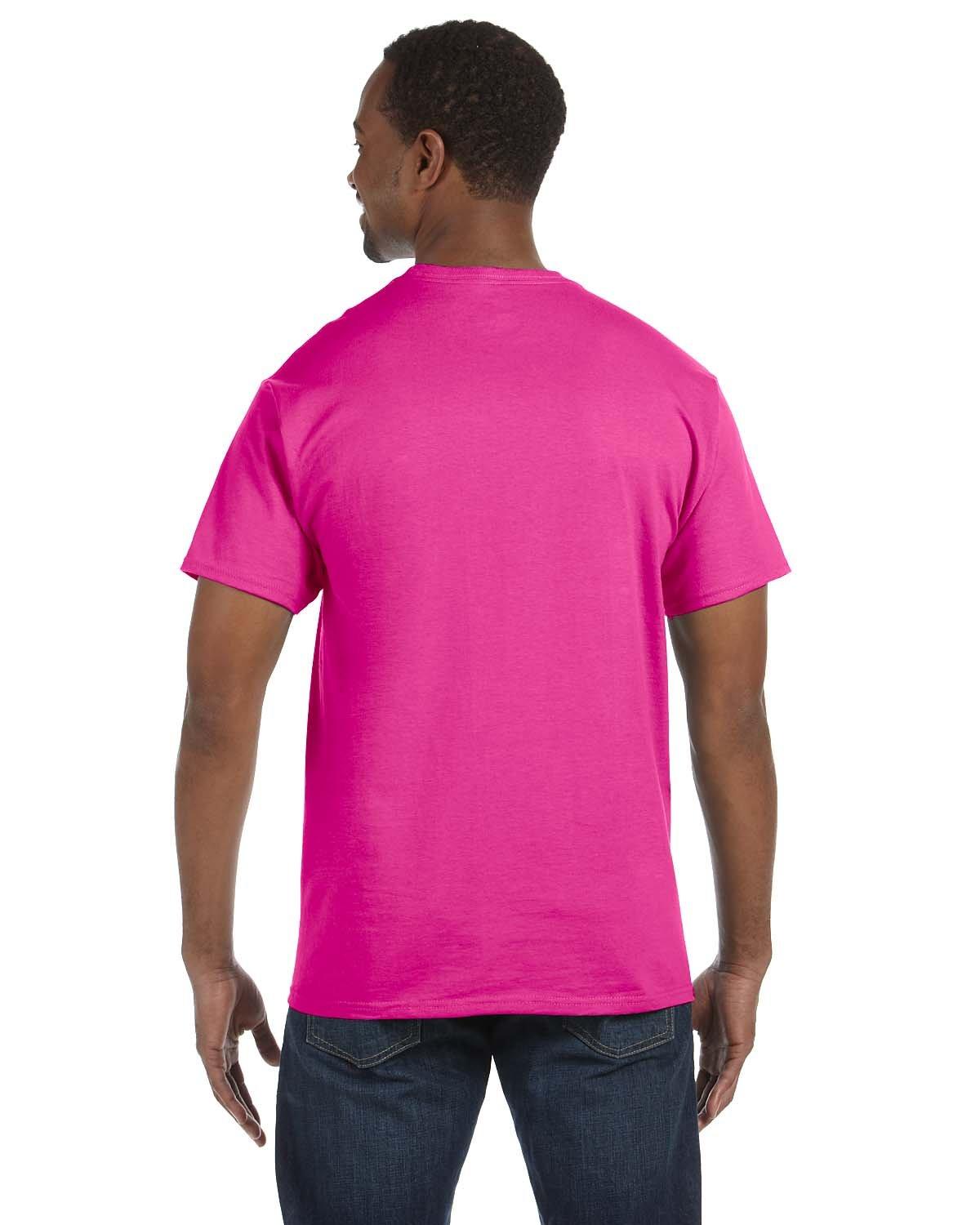 Jerzees Jerzees Mens DRI-POWER Active Short Sleeve Crew T-Shirt, JZ29MR, 4X, Cyber Pink