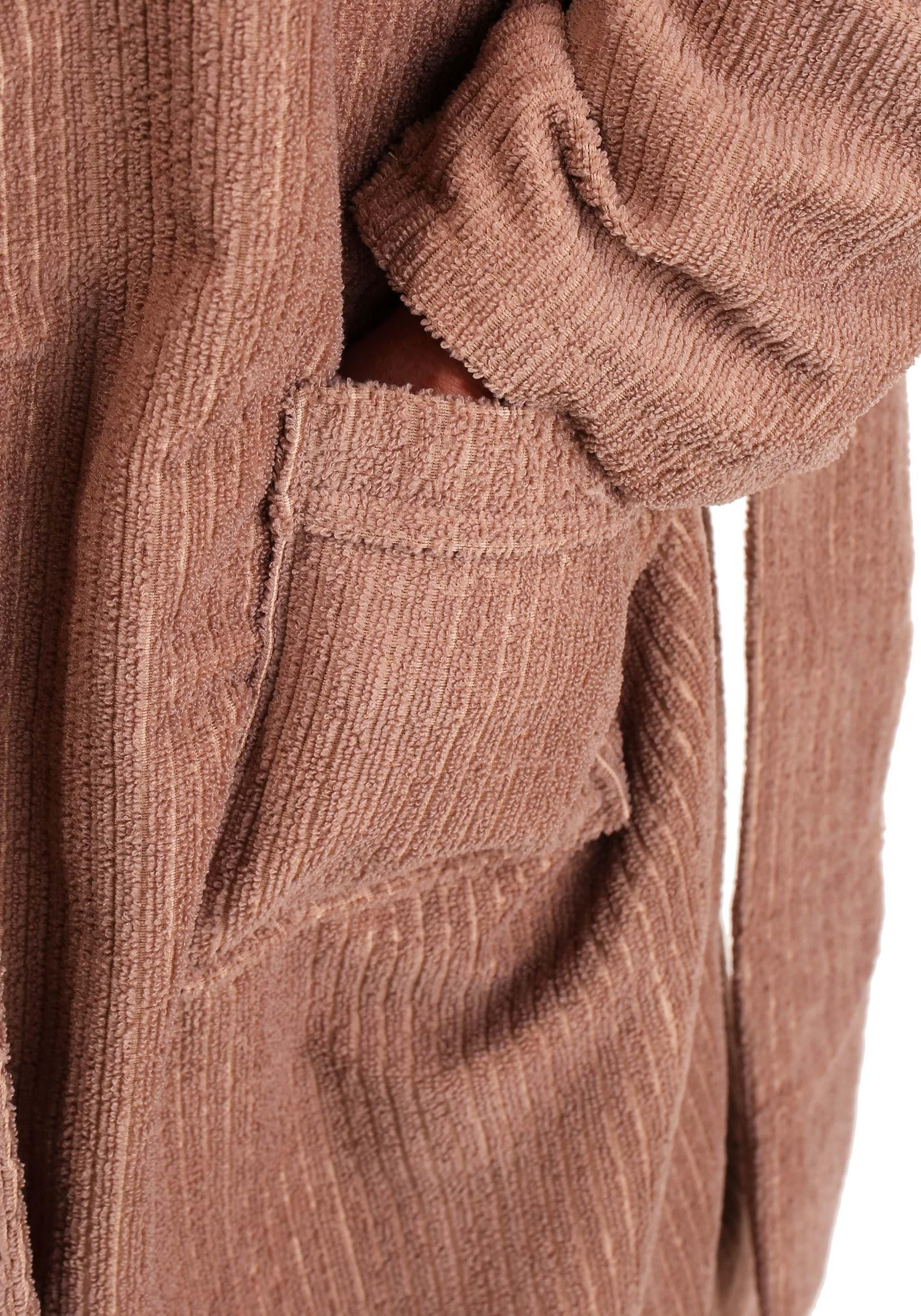 Fun Costumes The Big Lebowski Adult The Dude Costume Mens, Tan Full Length Bathrobe Halloween Outfit with Pockets L