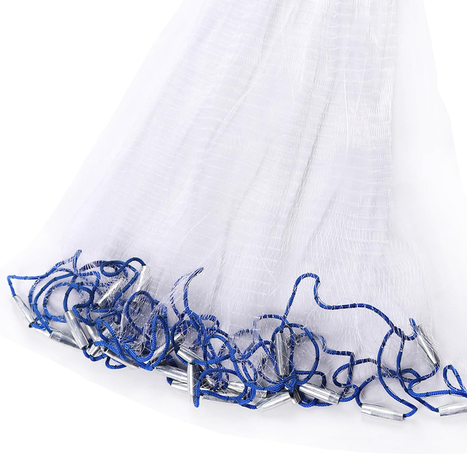 Lawaia Lawaia Fishing Nets Cast Net Hand Throw Fishing Fish Trap Saltwater Gear- Ideal for Shrimp Fish and Fly Fishing - 4FT Radius