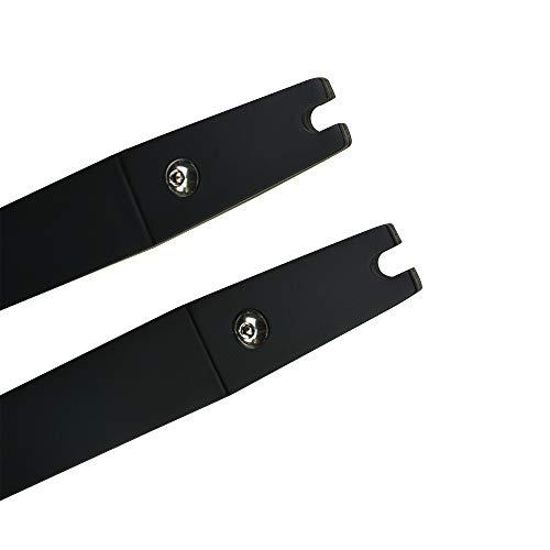 ZSHJG ZSHJGJR Archery 60 Inch Takedown Recurve Bow ILF Bow Riser 30lbs-60lbs Right Handed Traditional Bow Hunting Longbow Adult and Beginner Bow Target Practice Longbow (30lbs, Black Bow)