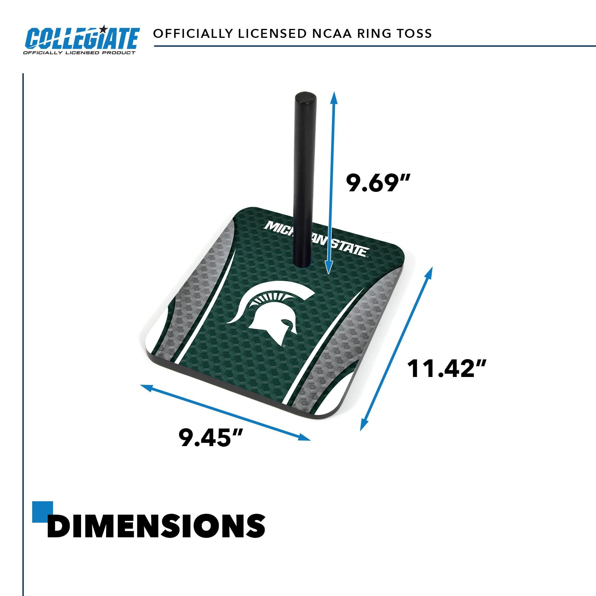 Wild Sports Wild Sports College Quoits Set with Direct Print HD Team Graphics Tailgate Ring Toss Game Great Gift for Any NCAA Fan! Ring Toss Family Outdoor Games for The Beach, BBQ, or Tailgate Party
