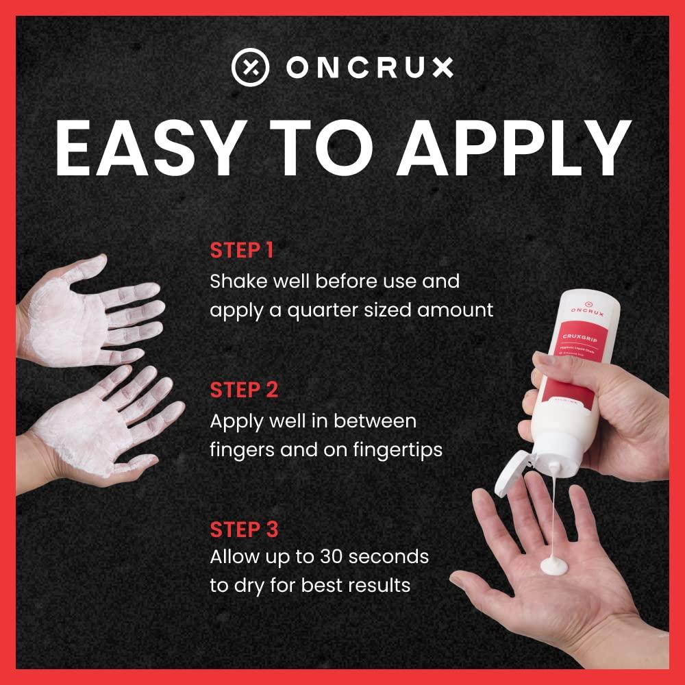 ONCRUX ONCRUX Liquid Gym Chalk - Liquid Hand Chalk for Weightlifting - Mess Free Lifting Chalk Liquid - Long Lasting Liquid Grip Chalk for Climbing - Liquid Chalk Gym Chalk for Gymnastics, Crossfit 2 fl oz