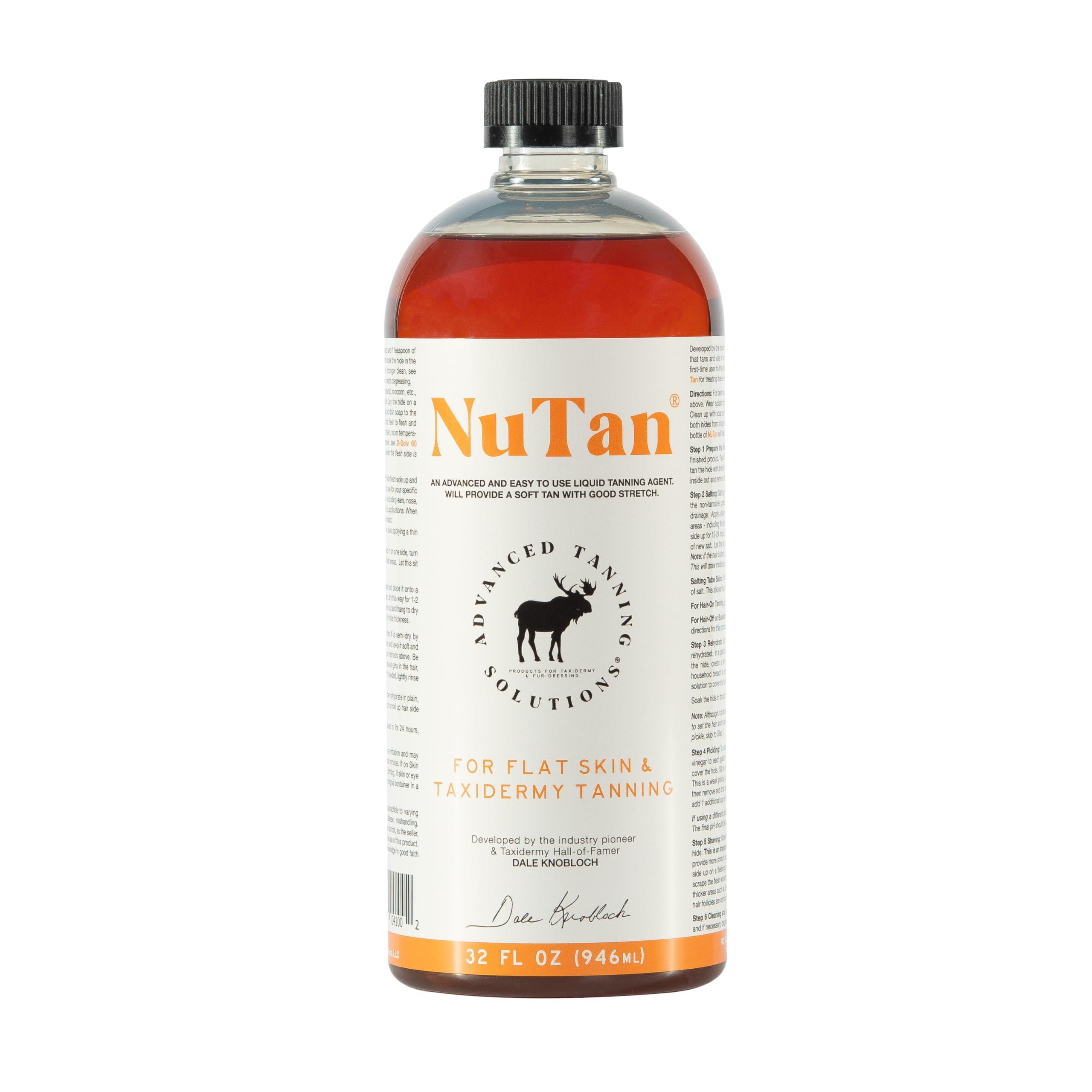 ADVANCED TANNING SOLUTIONS Products for Taxidermy Advanced Tanning Solutions - NuTan 32oz DIY Hide and Fur Tanning Solution - Next Generation At Home Hair-On and Buckskin Tan