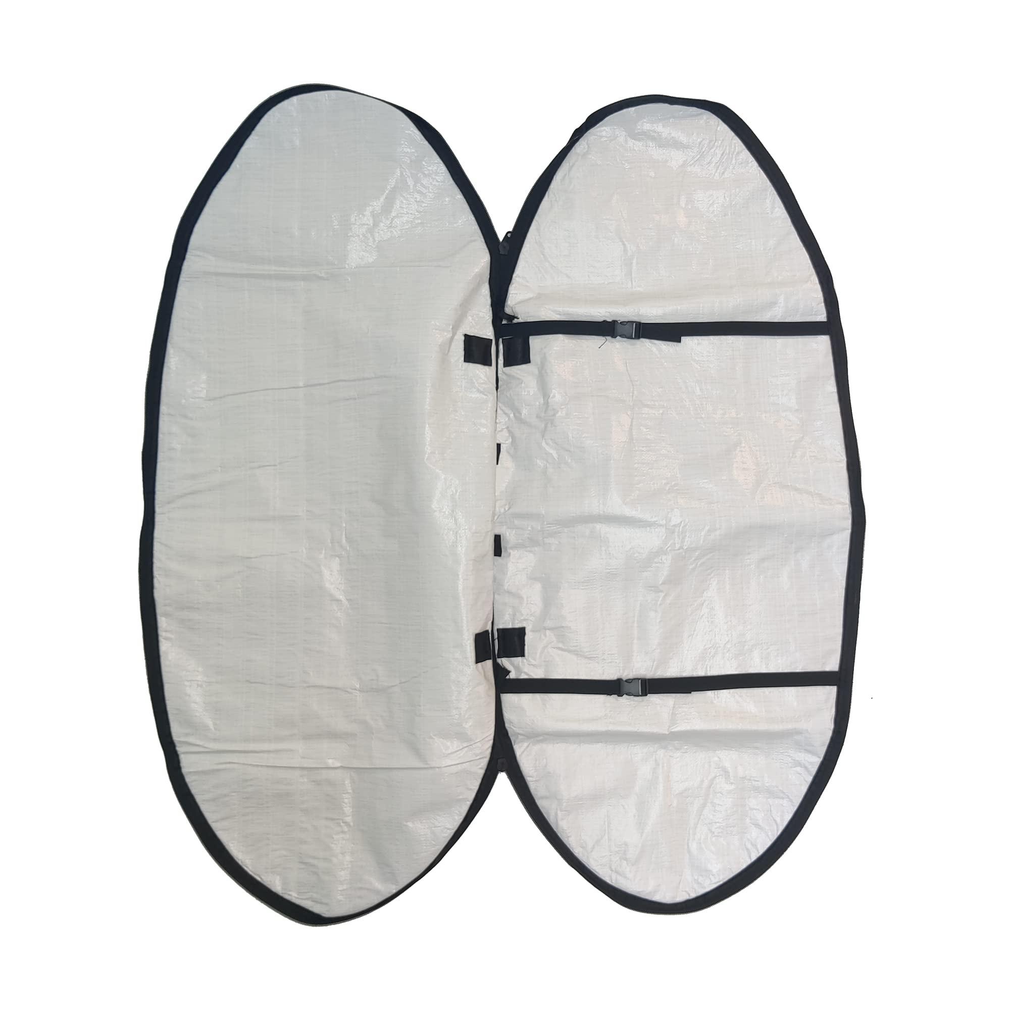 DB Skimboards DB Skimboards Surf Skim Travel Bag Black, Skimboard Carrying Bag for up to Five Boards, with Back Pack Straps, Shoulder Strap & Handles