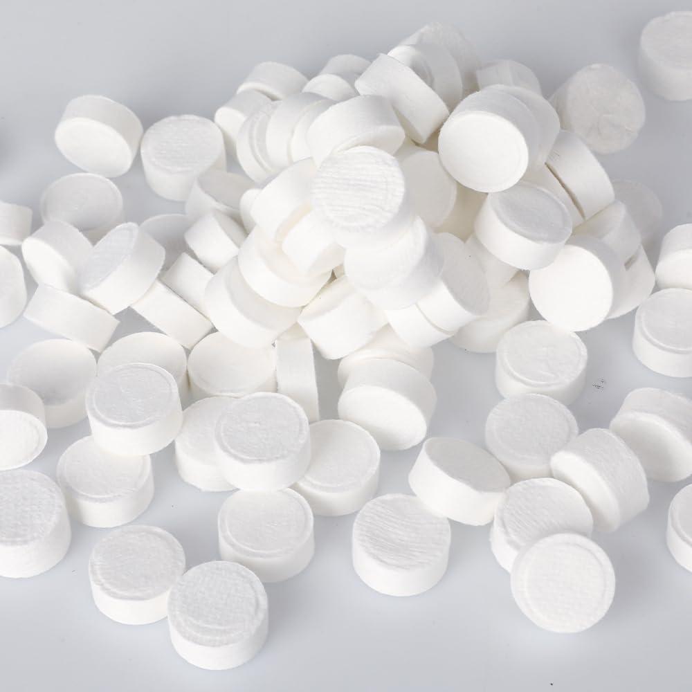 Gloffer Canned Compressed Towels,100PCS Disposable Compressed Tissue Paper Towel Portable Mini Tissue for Travel,Sport,Camping,Outdoor Activities