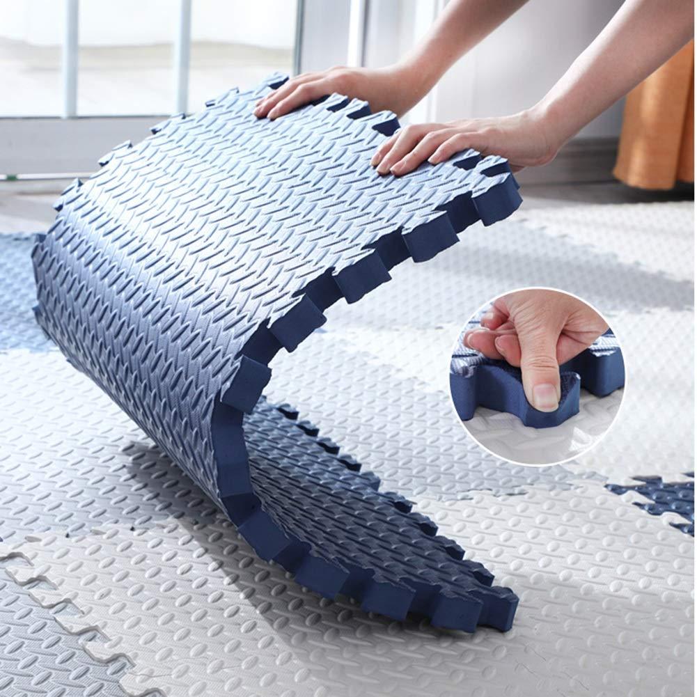 ALGFree-Foam Floor Tiles ALGFree Foam Puzzle Mat Interlocking Foam Floor Mats Odorless Cuttable Splice Kindergarten Nursery, 4 Colors, 3 Sizes (Color : D, Size : 30x30x2.5cm 16pcs)