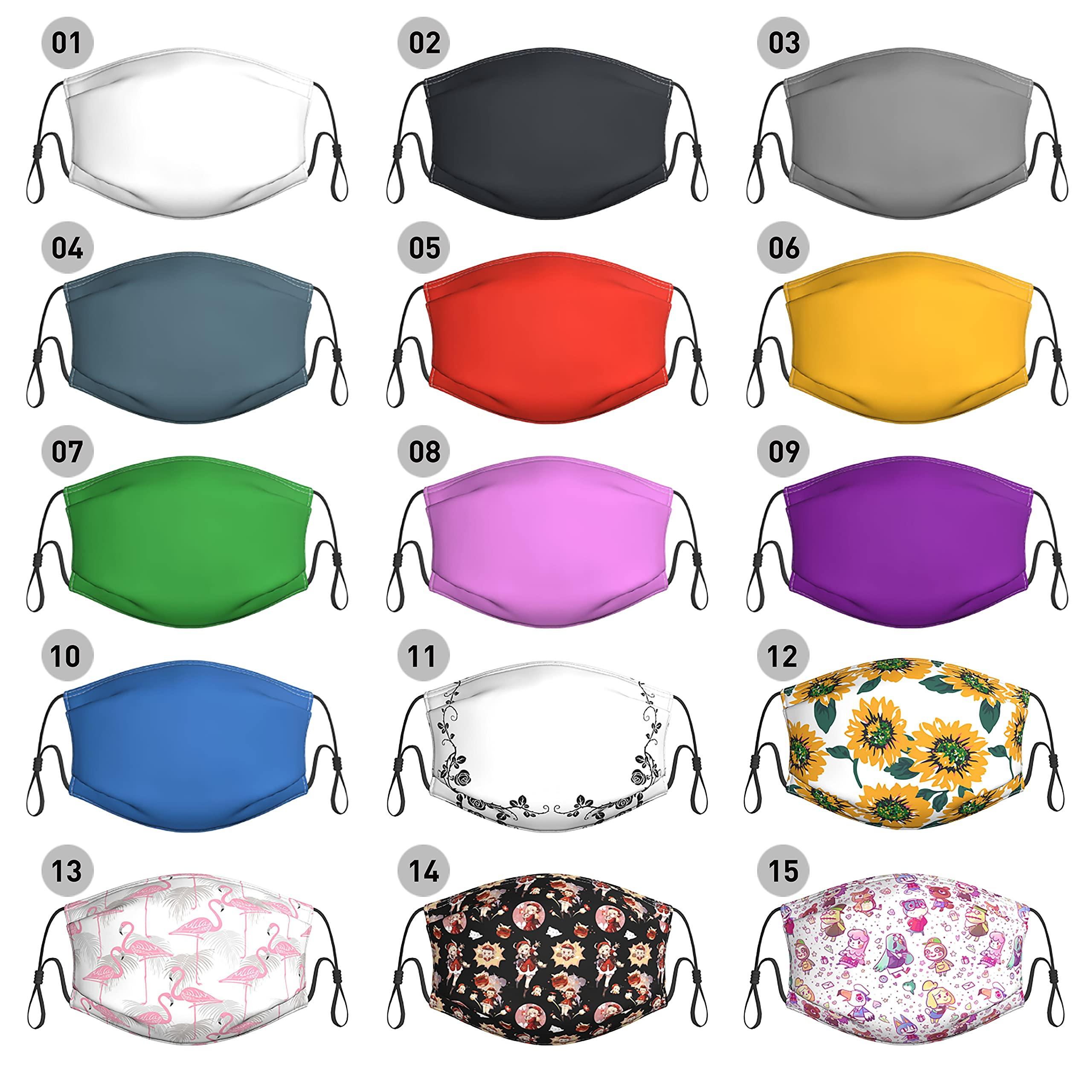 Twodances Custom Face Masks,Personalized Design Breathable Mouth Mask Balaclava Bandanna with Filter Slot Reusable Face Cover for Child Kids Teenagers S