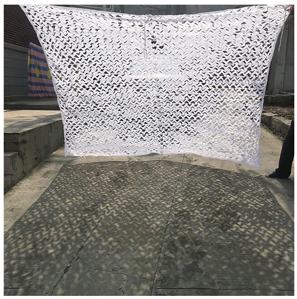 bandezid bandezid White Camo Netting Camouflage Net Woodland Bulk Roll for Hunting Shooting Camping Military Decoration Sunscreen Nets Various Sizes-White Camouflage net 4x8m(13x26ft)