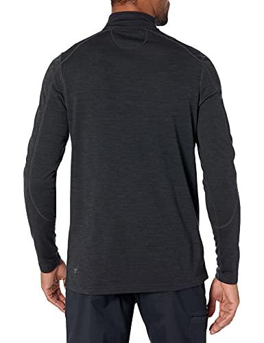 Terramar Terramar Men\'s Thermawool Merino Wool Half Zip Pullover Jacket, Smoke Heather, XX-Large (50\'\'-52\'\'), TW8747