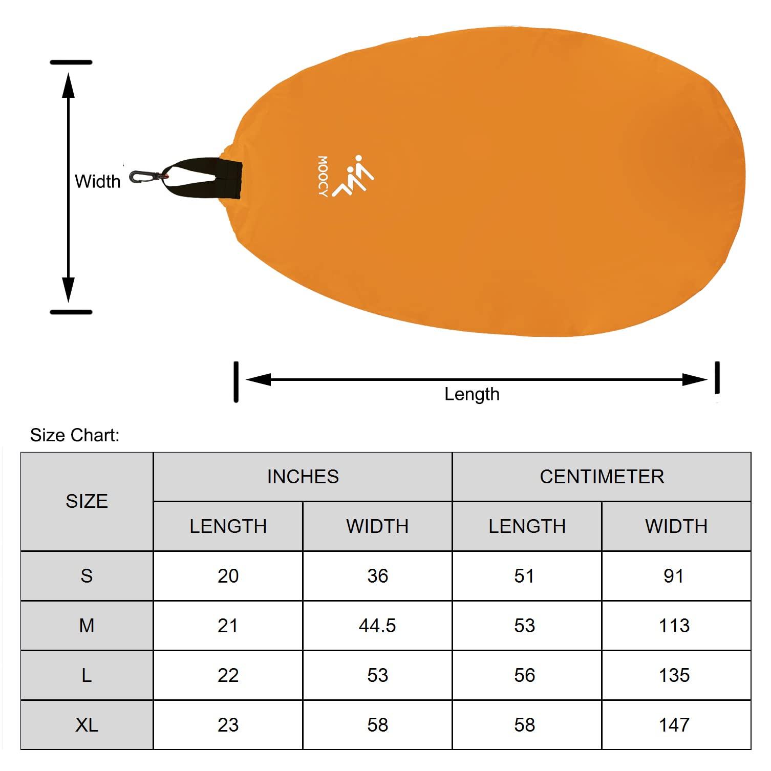 MOOCY MOOCY Kayak Cockpit Cover, Universal Waterproof Cover for Transport, Outdoor Storage Keep Hatch Hole Seat Clean