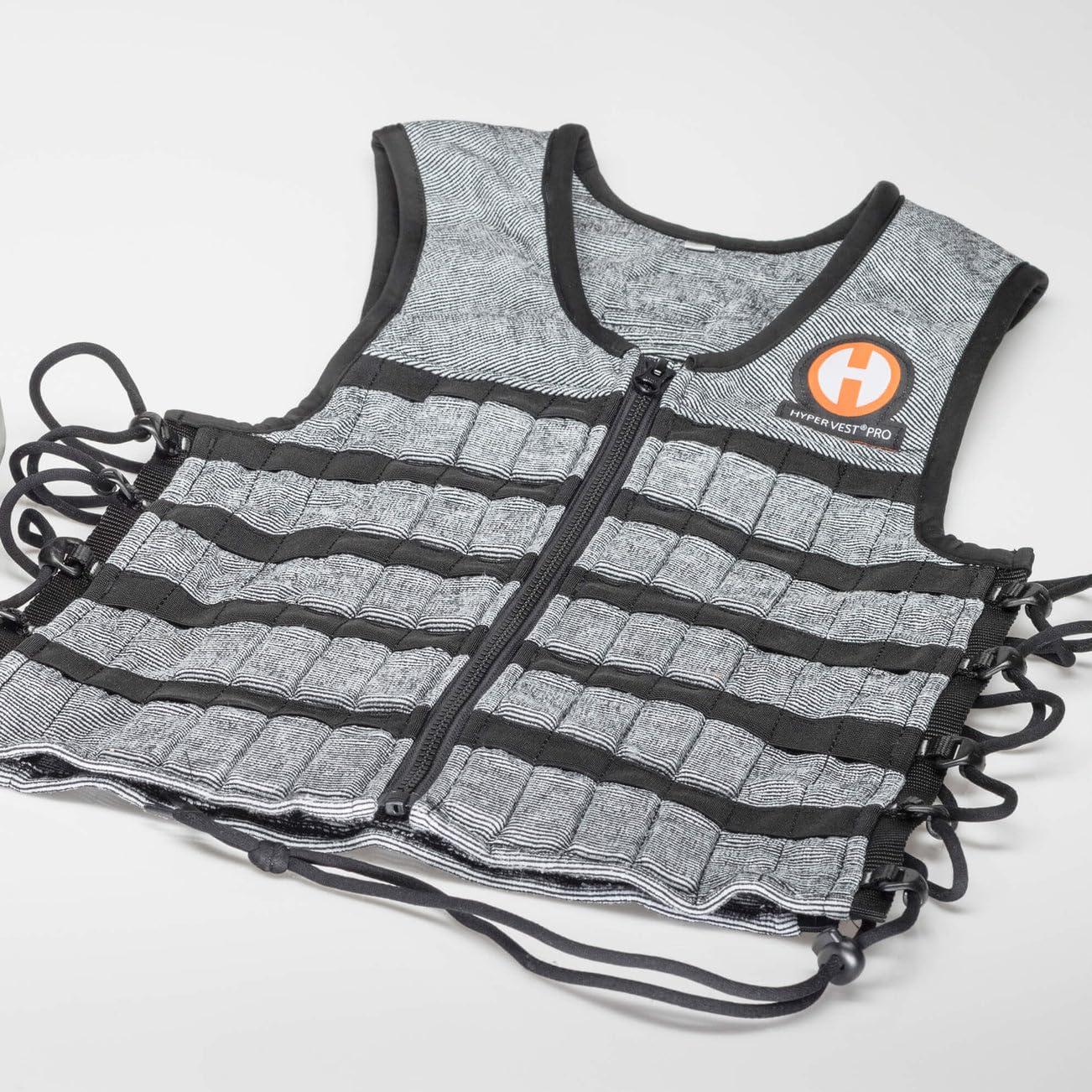 HYPERWEAR Hyperwear Hyper Vest PRO: Ultra-Thin, Adjustable Weighted Vest with Patented Comfort Stretch for Enhanced Fitness Training - Unisex Fit, Small Steel Weights (10 lbs SM)