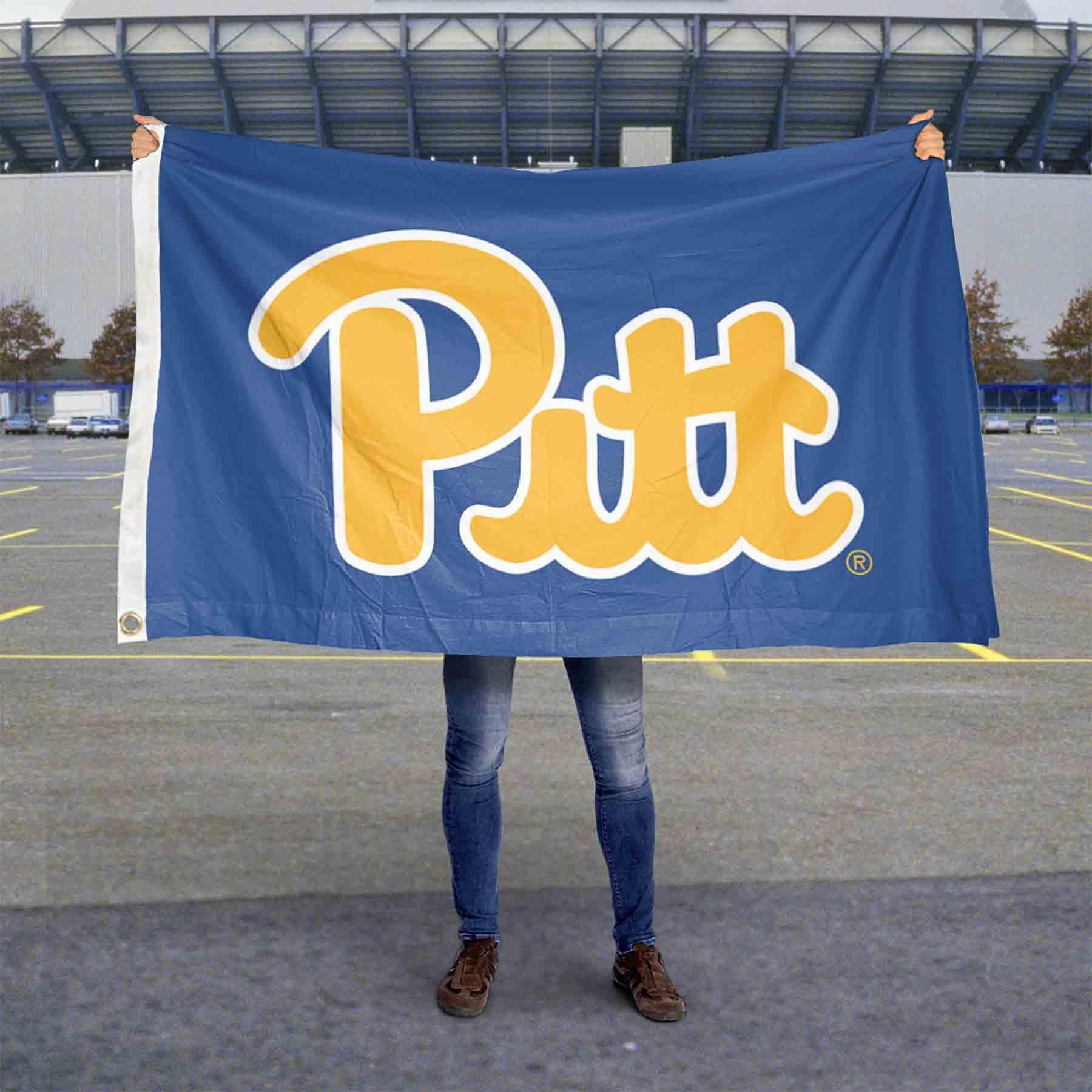 College Flags & Banners Co. College Flags & Banners Co. Pittsburgh Panthers Throwback Royal Blue Flag