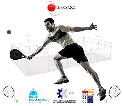 ShockOut ShockOut Dual Pro Grip + Overgrip (White/Yellow) - Combined System of Impact Absorption and Grip Improvement for Racket Sports